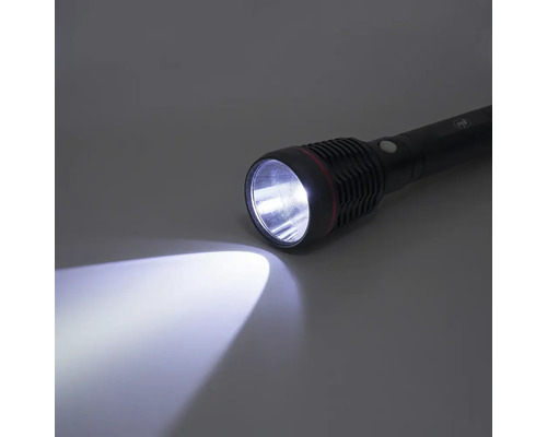 Lanterna LED neagră în funcțiune