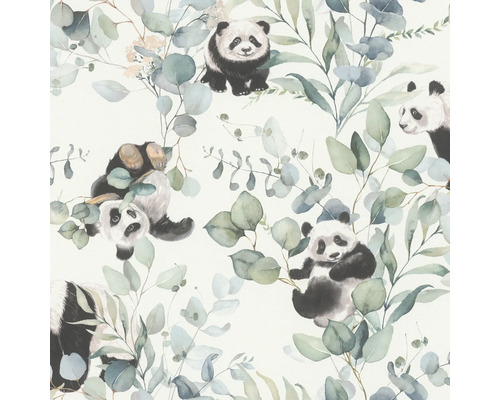 Tapet cu motiv panda și eucalipt
