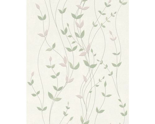Tapet vlies Deco Style model frunze crem 10,05x0,53 m Tapet cu model floral cu frunze și cârcei