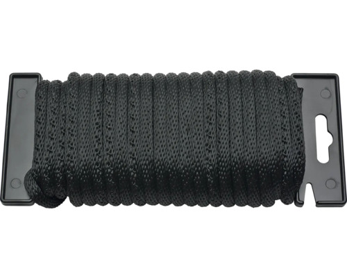 Șnur negru împletit din nylon pe o bobină