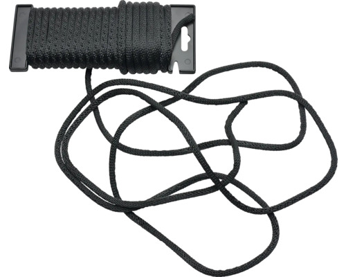 Frânghie împletită neagră pe rolă