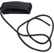 Frânghie împletită neagră încolăcită