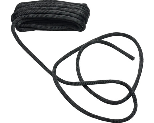 Frânghie împletită neagră încolăcită