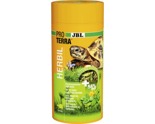 Hrană pentru țestoase JBL PROTERRA HERBIL 1000 ml + JBL ProTerra Herbil hrană pentru țestoase cutie