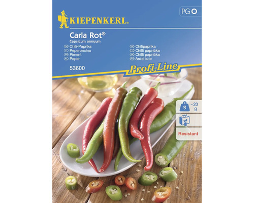 Semințe legume Kiepenkerl ardei iute roșu Carla