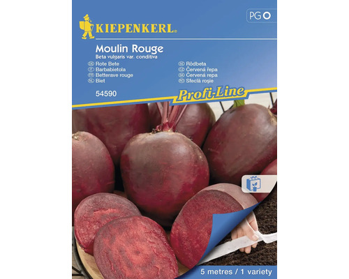 Semințe legume Kiepenkerl sfeclă roșie Moulin Rouge la bandă