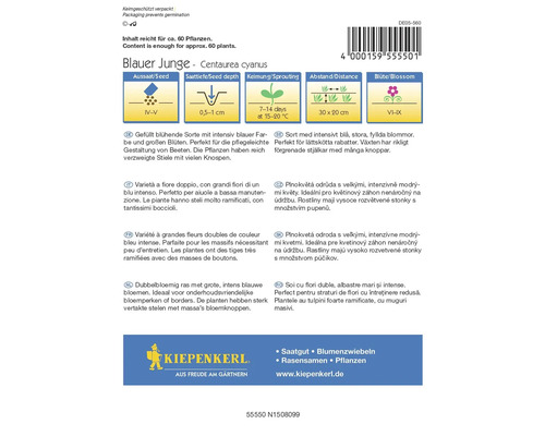 Pliculeț de semințe albăstrea Blauer Junge