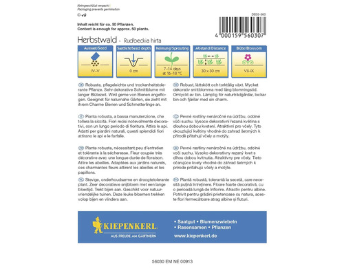 Pachet de semințe Herbstwald Rudbeckia hirta