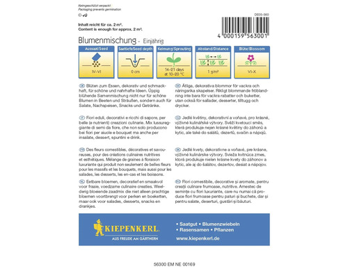 Pachet de semințe amestec de flori, anual