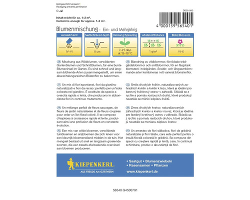 Amestec de semințe de flori pentru flori anuale și perene