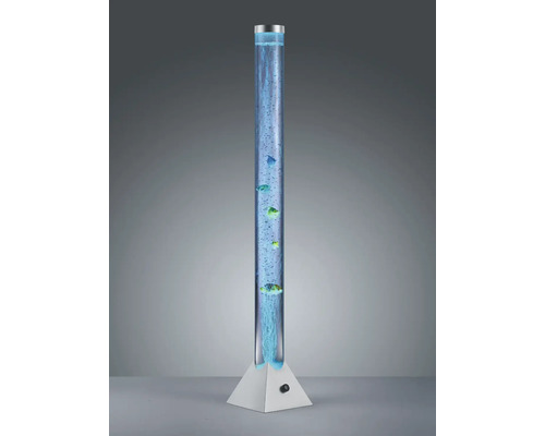 Coloană luminoasă decorativă cu bule de aer și pești ornamentali