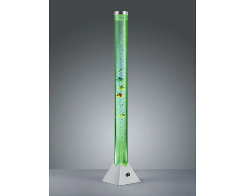 Lampă decorativă de podea cu bule de aer și pești decorativi