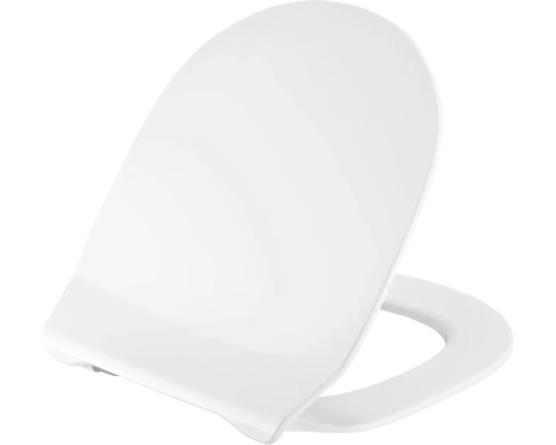 Capac WC cu închidere lentă PRESSALIT Connexion duroplast alb 39,5-43,4x36,8 cm