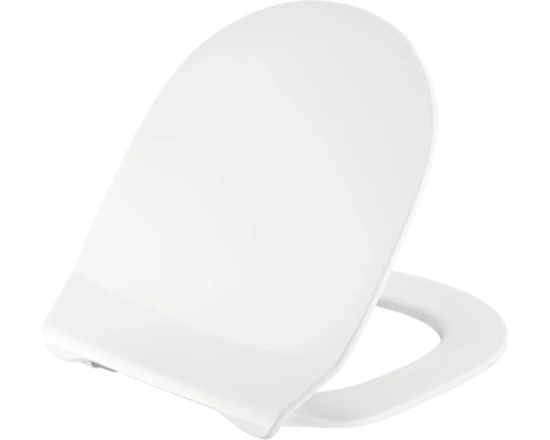 Capac WC cu închidere lentă PRESSALIT Connexion duroplast alb 39,5-43,4x36,8 cm Capac de toaletă din plastic