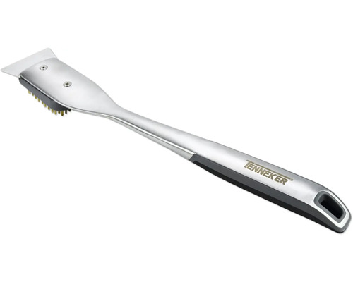 Perie de grătar cu răzuitor pentru curățarea grătarului