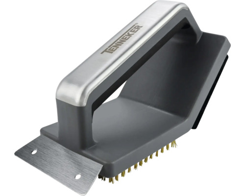 Perie de grătar cu mâner și racletă