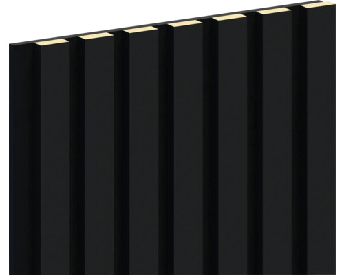 Panou riflaj acustic negru 21x300x2800 mm Panou riflaj acustic negru 21x300x2800 mm