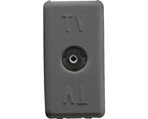 Priză TV de trecere Gewiss System 20dB, 1 modul, negru