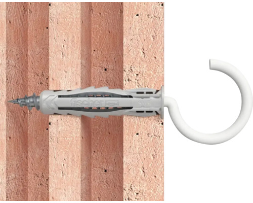 Dibluri Fischer cu cârlig într-un perete