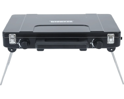 Aragaz Tenneker cu două arzătoare și picioare pliabile