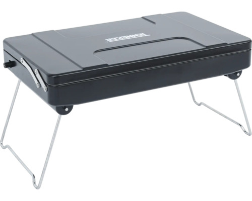 Grătar portabil pe cărbune cu capac și picioare pliabile
