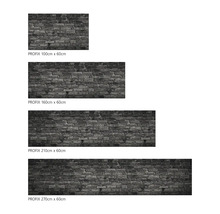 Folie autoadezivă Profix cu model de cărămidă în diferite dimensiuni.