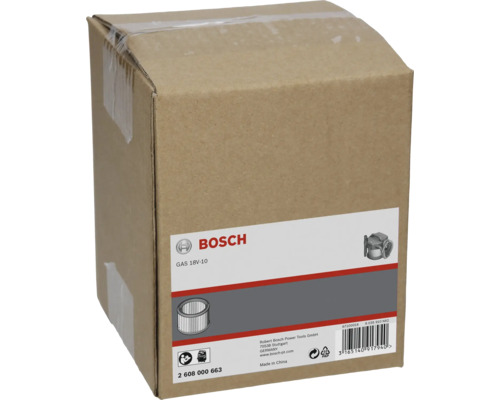 Filtru Bosch ambalat într-o cutie de carton