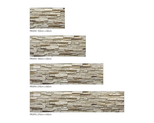 Placare perete PROFIX în diferite dimensiuni