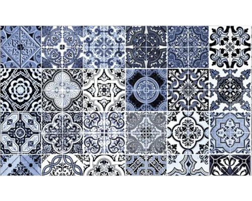 Panou bucătărie mySpotti Profix Stefano aluminiu compozit 100x60 cm Model de faianță cu diverse modele florale și geometrice