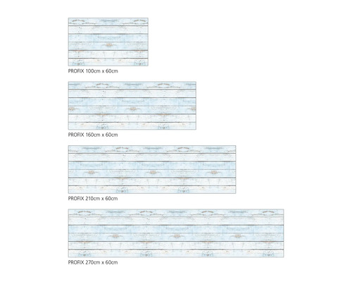 Diverse dimensiuni de folie Profix cu aspect de lemn