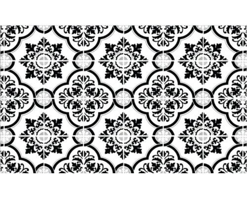 Model de gresie cu ornamente florale