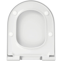 Scaun de toaletă alb din plastic