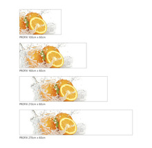Panou de protecție pentru bucătărie Profix cu motiv portocale în diferite dimensiuni