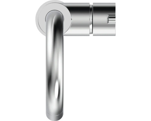 Imagine detaliată cu un robinet de colț cromat