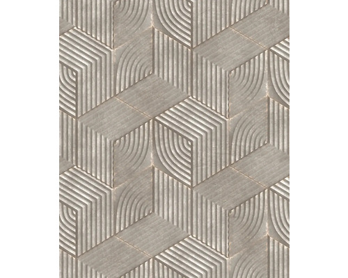 Tapet vlies 81621 Kylie 3D grej 10,05x0,53 m Panouri decorative de perete cu model geometric pentru design interior