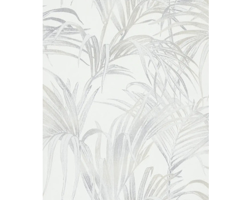 Tapet vlies 82412 Kylie frunze alb-gri 10,05x0,53 m Tapetă cu model de palmier