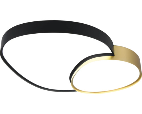 Lumină de tavan modernă cu design negru și auriu