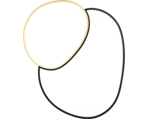 Lumină decorativă de perete cu LED, cu două inele împletite