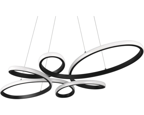 Lumină suspendată modernă cu cercuri curbate pentru interior