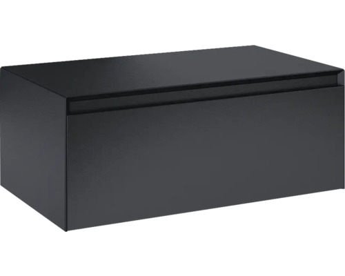 Dulap bază lavoar baie suspendat Jungborn DECEM 80x45,8 cm MDF negru mat 1 sertar Dulap sub lavoar