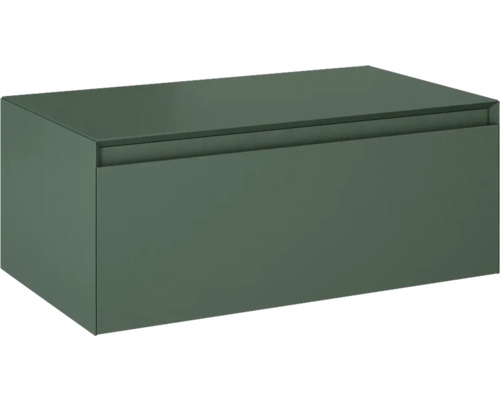 Dulap baie bază suspendat Jungborn DECEM, 1 sertar, MDF, 80x45,8 cm, verde mat