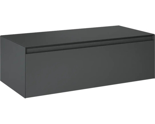 Dulap bază lavoar baie suspendat Jungborn DECEM 100x45,8 cm MDF antracit 1 sertar Dulap inferior pentru lavoar baie