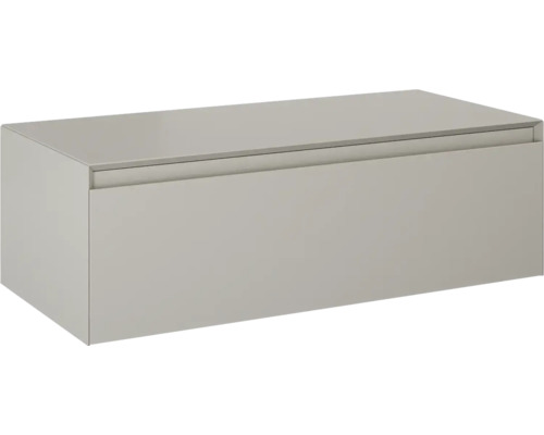 Dulap bază lavoar baie suspendat Jungborn DECEM 100x45,8 cm MDF fume mat 1 sertar Dulap inferior pentru lavoar cu un sertar