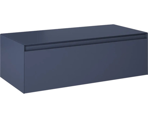 Dulap baie bază suspendat Jungborn DECEM, 1 sertar, MDF, 100x45,8 cm, albastru navy mat