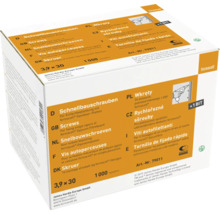 Pachet de șuruburi pentru fixarea plăcilor din fibre de gips, 3,9 x 30 milimetri, 1000 bucăți