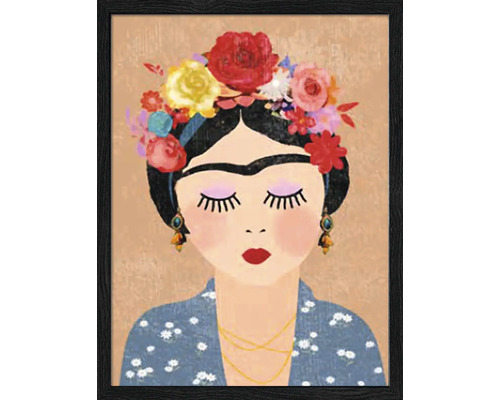 Tablou înrămat Frida Kahlo II 33x33 cm