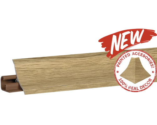 Plintă antistrop PVC pentru blat bucătărie 3000x23x23 granit Plintă cu structură de lemn și fixare cu clipsuri