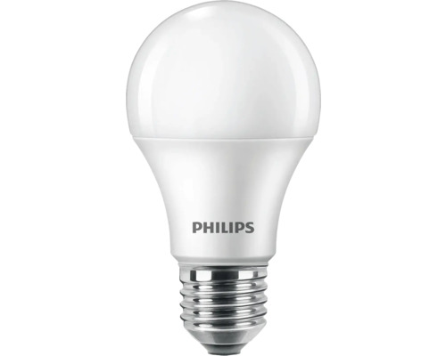 Set 2 becuri LED Philips E27 10W 1055 lumeni, glob mat A60, lumină caldă Bec Philips