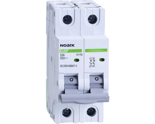 Întreruptor separator de sarcină Noark Ex9IP 2P 32A 500V | HORNBACH