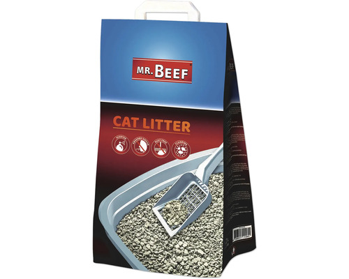 Sac de așternut pentru pisici Mr. Beef cu parfum, controlul mirosurilor, fără praf și aglomerant Sac de așternut pentru pisici Mr. Beef cu parfum, controlul mirosurilor, fără praf și aglomerant